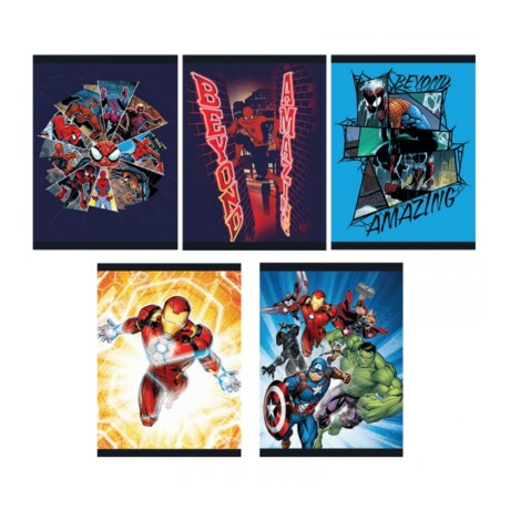 Cuaderno Avengers tapa flexible rayado engrampado 96 hojas Cuaderno Avengers tapa flexible rayado engrampado 96 hojas