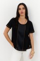 REMERA SATEN NEGRO