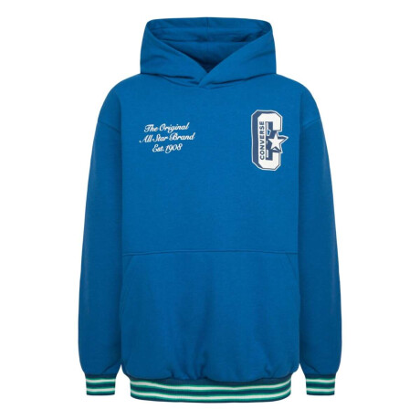 Abrigo Cnvb Retro Varsity Ft Polera Hoodie de Niño Azul