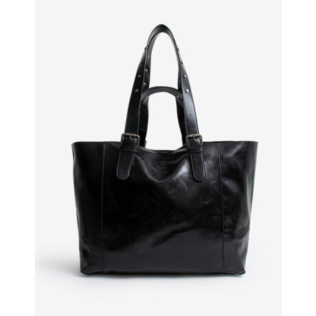 Caretra Formato Cartera Shopper Con Tachas Negro