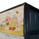 Gavetero cajonera con 4 cajones ROSA