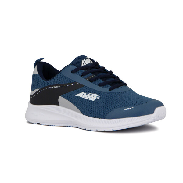 Avia Zapatillas Acordonadas Para Hombre Melvin- Steel Blue/navy Azul-marino