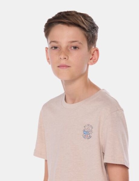 REMERA ESTAMPADA Beige