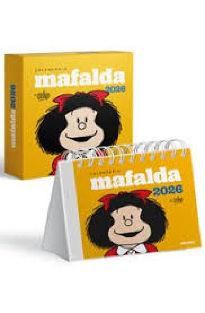 CALENDARIO CAJA MAFALDA AMARILLO 2026 