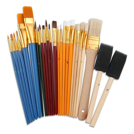 Set 25 Pinceles Estuche Sinoart B0058 001