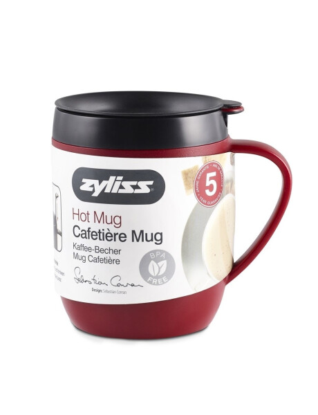 TRAVEL MUG 11.4X12.1CM DOBLE PARED ROJO ZYLISS TRAVEL MUG 11.4X12.1CM DOBLE PARED ROJO ZYLISS