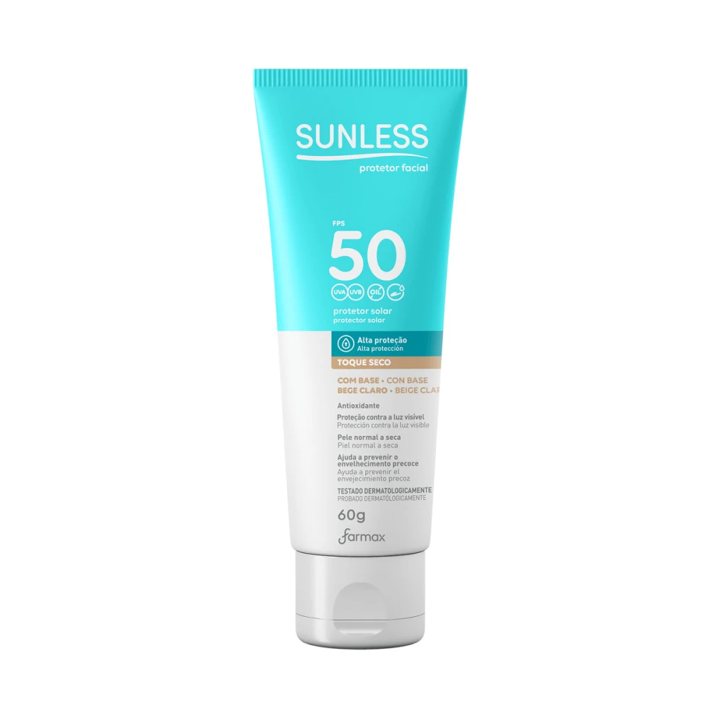 SUNLESS PROTEC SOLAR FACIAL B. CLARO FPS