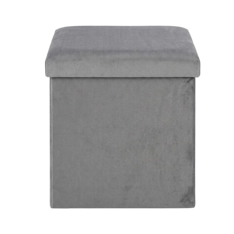 BAUL ORGANIZADOR GRIS CL C/TAPA 38X38X38CM Unica