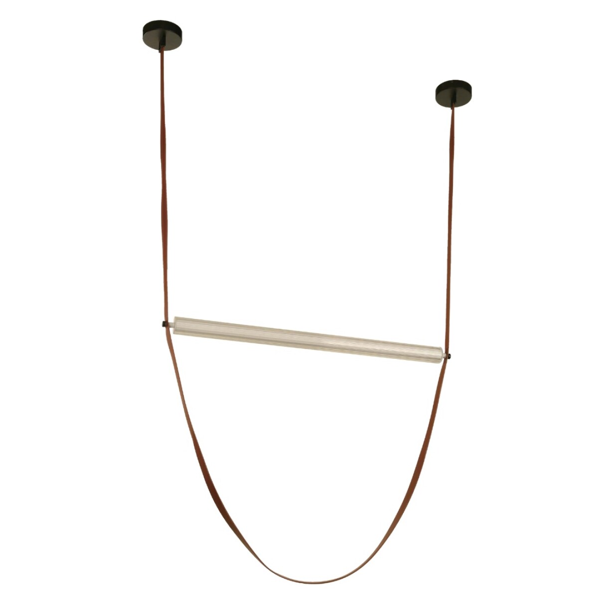 COLGANTE LED CURVO 18W CHOCOLATE Y NEGRO 