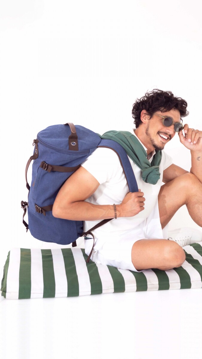 BOLSO MOCHILA FORBES - AZUL 
