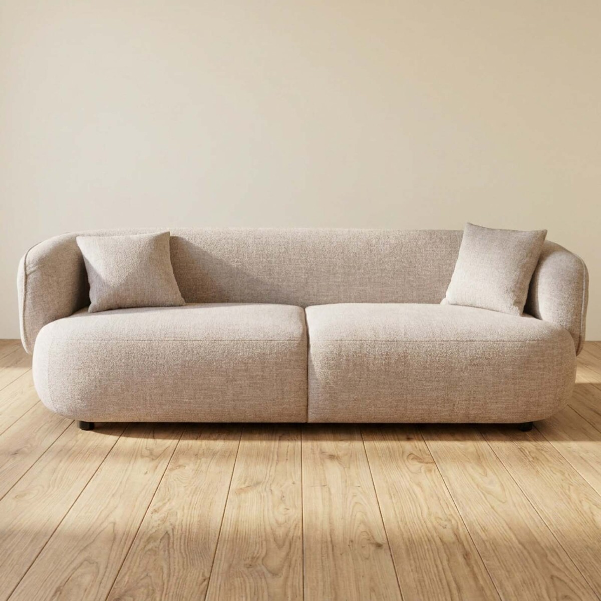 SOFÁ - 3 CUERPOS TELA NATURAL-BEIGE LIVORNO NATURAL 