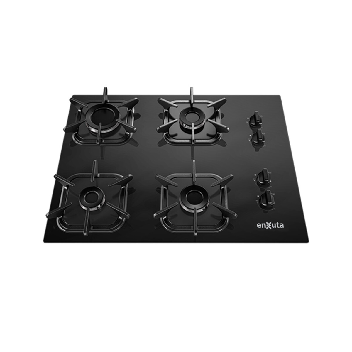 Anafe A Gas De Empotrar 4 Hornallas Negro 