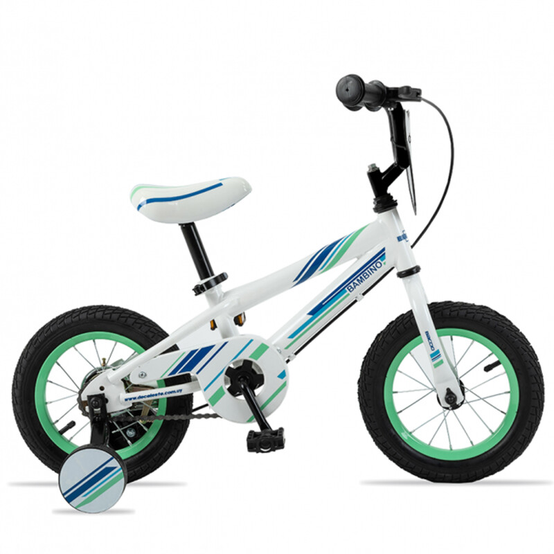 Bicicleta Baccio Bambino rodado 12 con rueditas Blanco