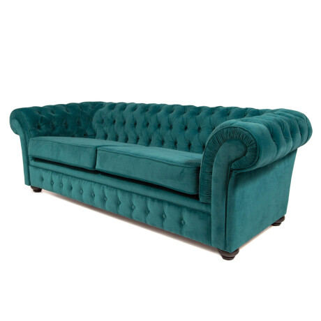 Sofá Chesterfield Divo - Tela Aquaclean - 2,5 cuerpos A fabricar