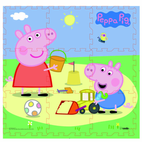 Alfombra Puzzle Peppa Pig de Goma Eva U