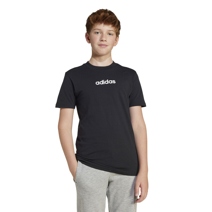 Remera de Niños Adidas Essentials Negro - Blanco