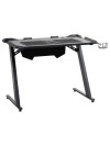 Escritorio gaming LINDHOLM con LED negro Escritorio gaming LINDHOLM con LED negro