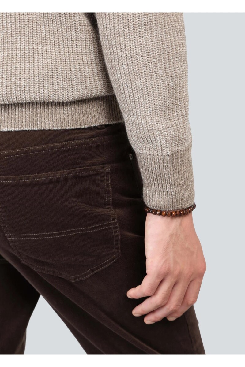 Sweater Medio Cierre BEIGE