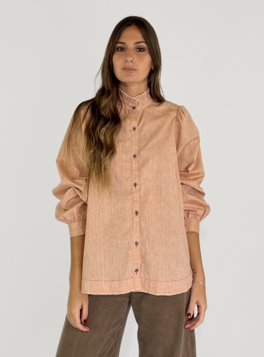 CAMISA DONNA - SALMON 