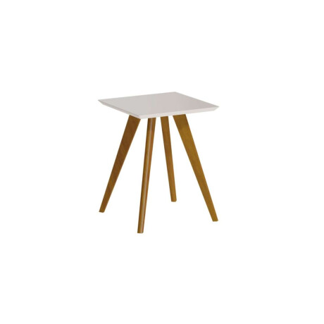 Mesa Lateral Classic Redonda Li­nea Manhattan Blanco