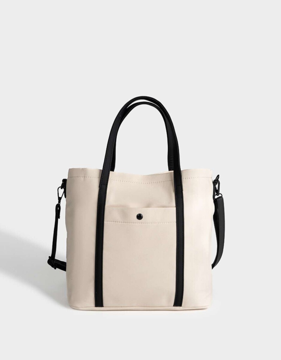 Cartera Shopper - Blanco Crudo 