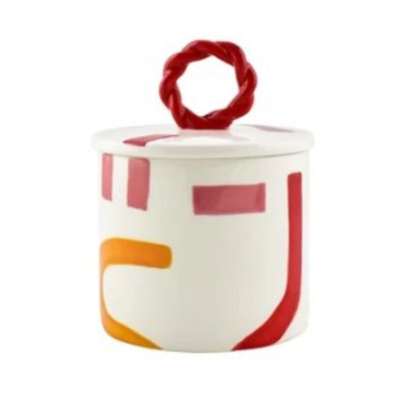 QR148-01175 Frasco De Ceramica Con Tapa Que Rico - Groovy Graphics