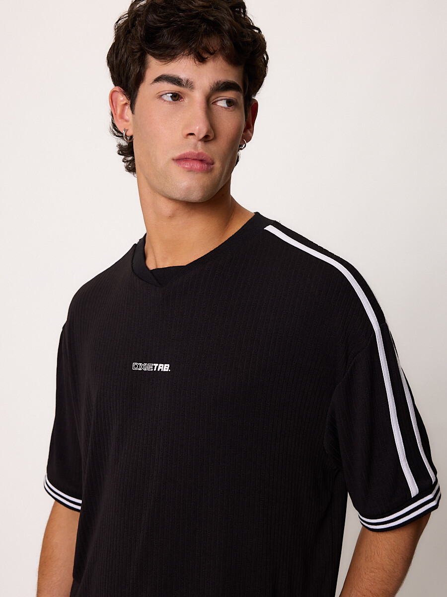 T-SHIRT M/C LAYI DIXIE Negro