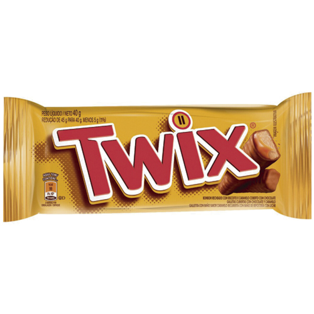 Barritas Twix Bar 40GR Chocolate Y Caramelo 