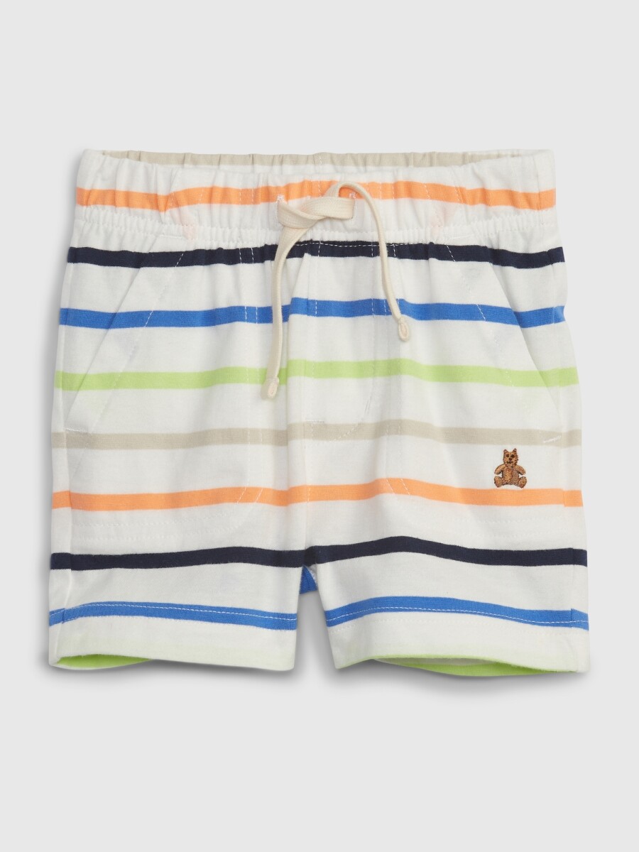 Short Con Elástico Bebé - Multi Stripe 