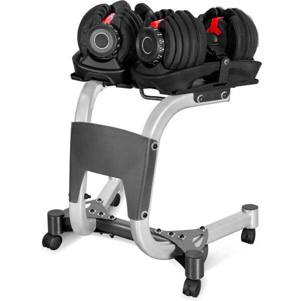Kit De 2 Mancuernas Ajustables + Carro Soporte KIT SOPORTE + 2 MANCUERNAS AJUSTABLES