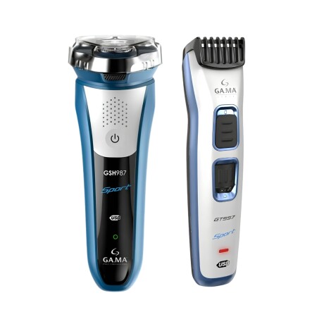 Set Gama Afeitadora GSH987 Sport + Clipper GT557 Sport Set Gama Afeitadora GSH987 Sport + Clipper GT557 Sport