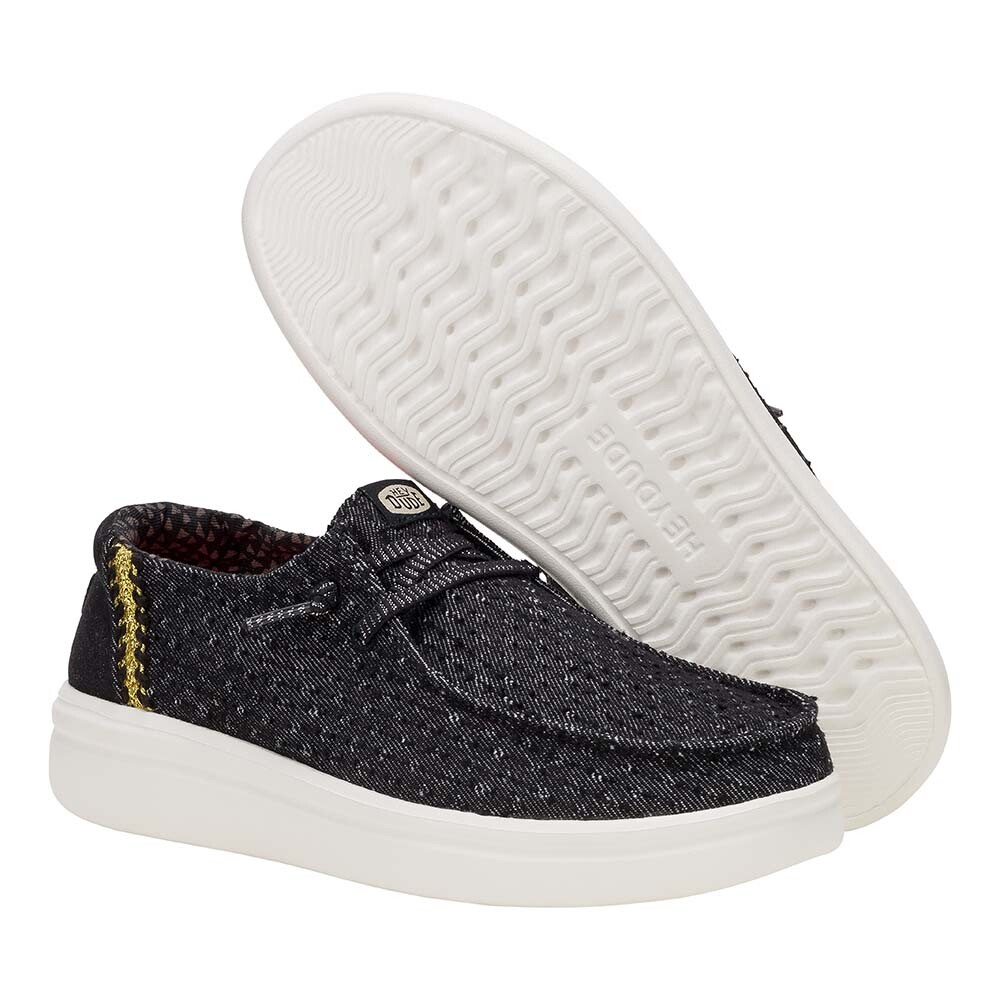 Wendy Rise Perf Canvas - Mujer Black