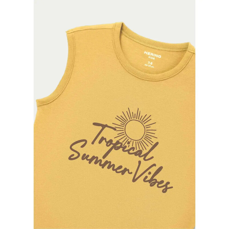 CAMISETA REGATA MASC AMARELO MEDIO