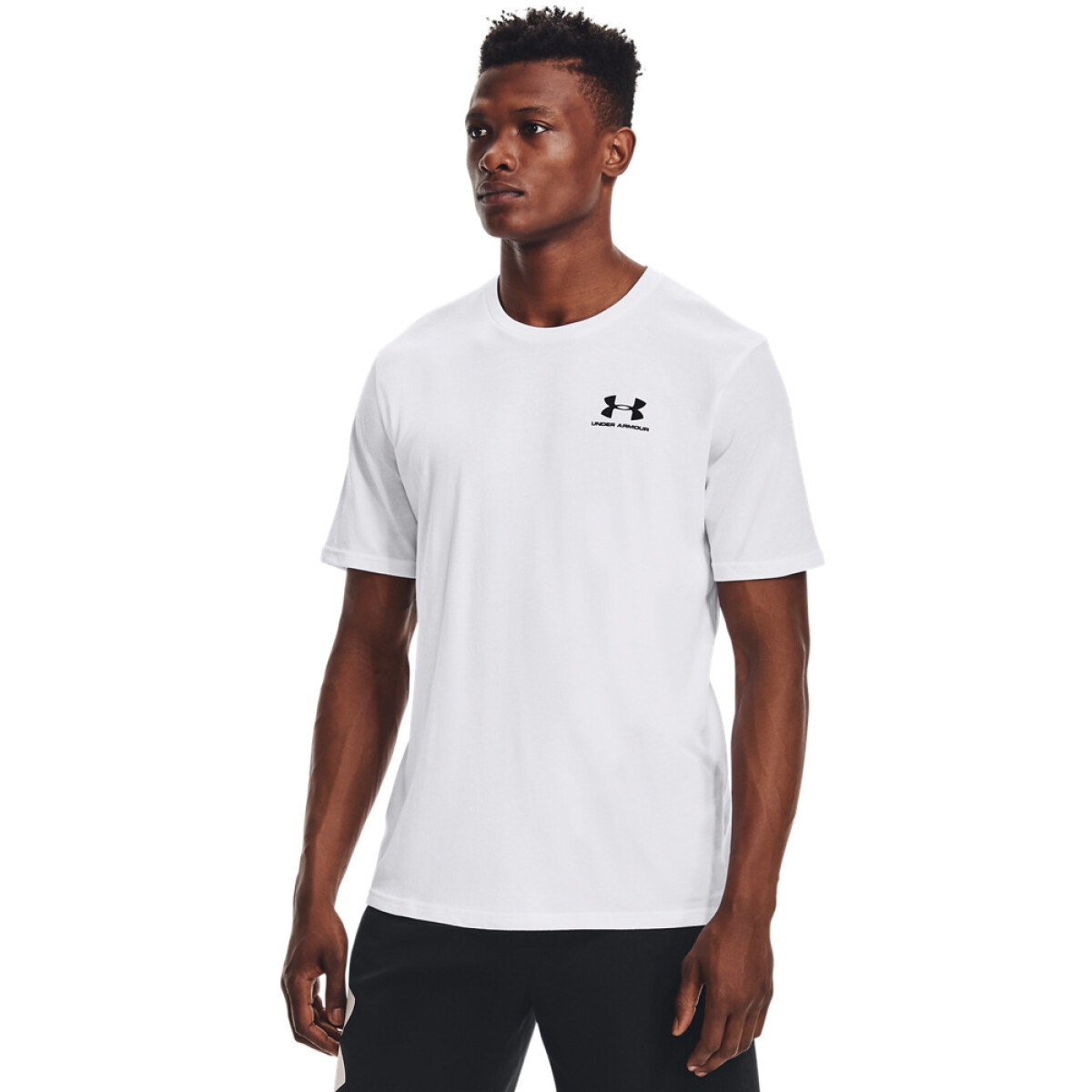 UA M SPORTSTYLE LC SS-ORG - WHT-100 