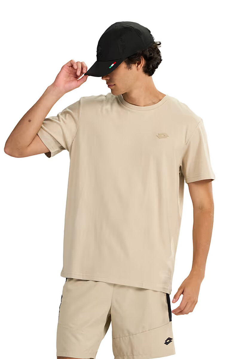 Remera Lotto manga corta Lor-Aria Beige