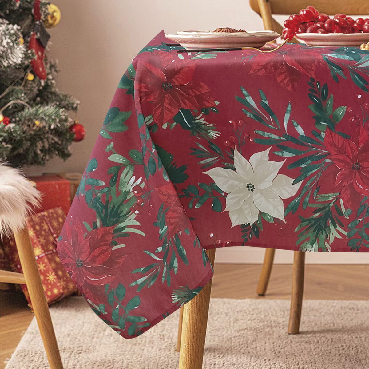 Mantel Waterproof Home Class 140 x 210 cm - Navidad 1063 