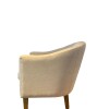 BUTACA MADERA CLARA - TAPIZADO TELA CLARA TRAMADA C/BEIGE BUTACA MADERA CLARA - TAPIZADO TELA CLARA TRAMADA C/BEIGE