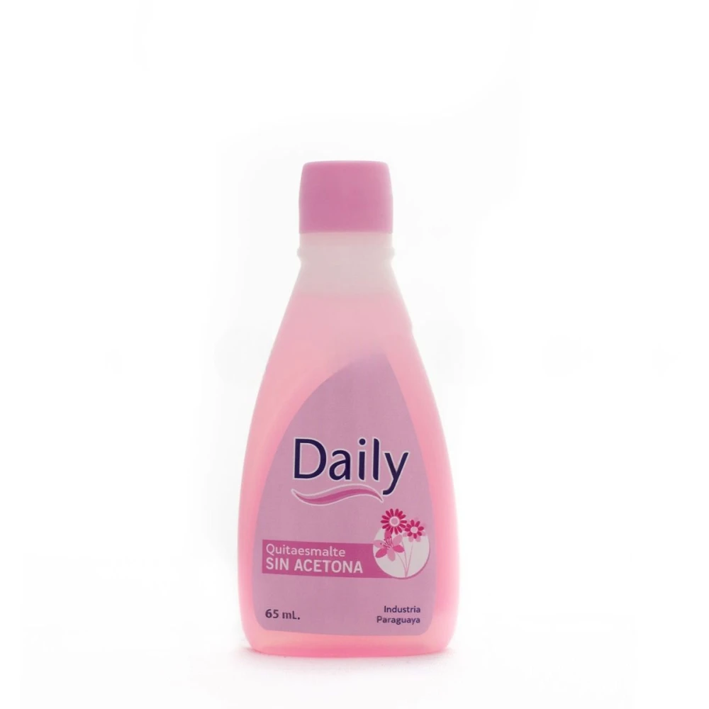 DAILY QUITA ESMALTE ROSA FRASCO X 65 ML.