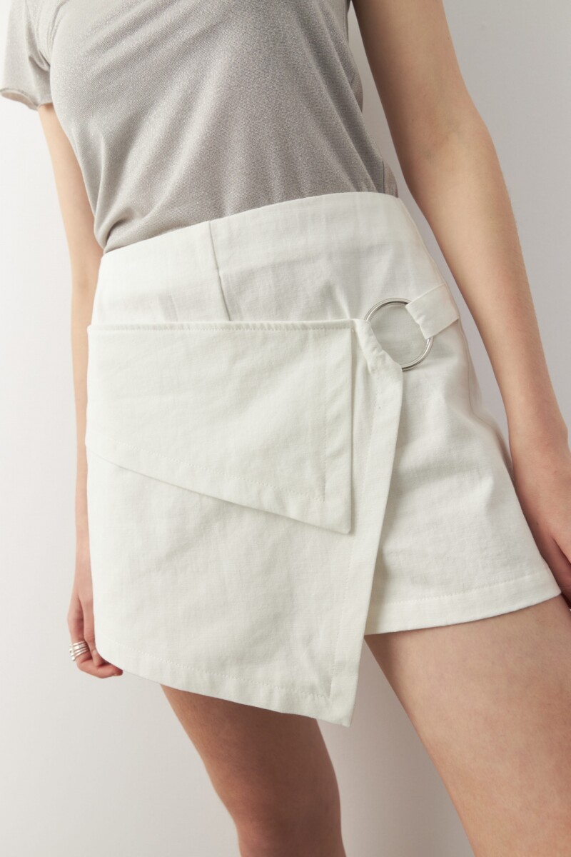 SHORT RODIN Blanco