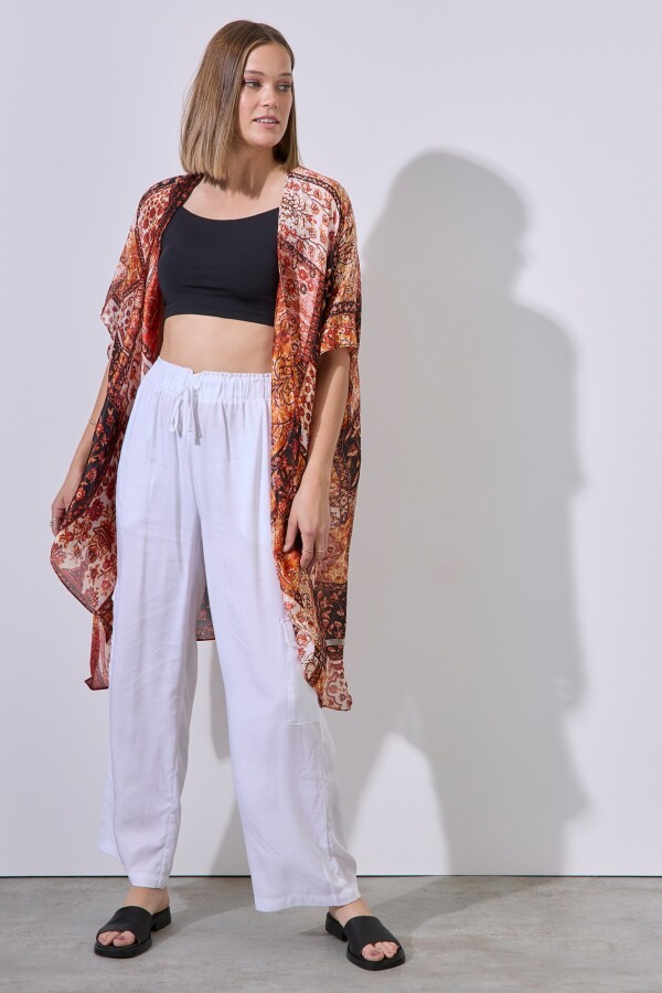 Kimono Print MULTI/ANARANJADO