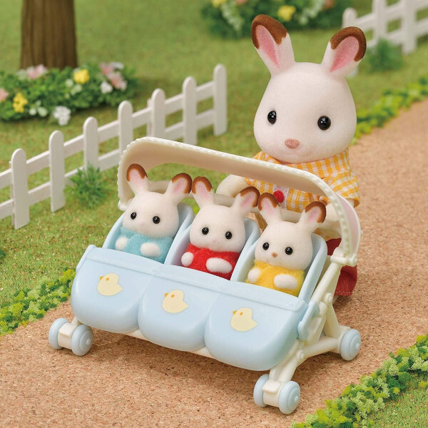 Sylvanian Families Carrito De Trillizos Infantil Niños Sylvanian Families Carrito De Trillizos Infantil Niños