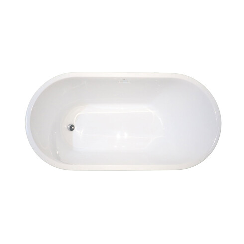 BAÑERA SIMPLE ACRILICO BLANCO AUTOPORTANTE CON DESAGÜE BLANCO