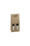 Caja c/ventana 2 botellas 18x9x38,5 - 35869 - KRAFT MARRON Caja c/ventana 2 botellas 18x9x38,5 - 35869 - KRAFT MARRON