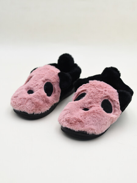 PANTUFLA PANDA ROSADO