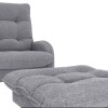 Butaca 1 Cuerpo Living + Puf - Nantes Gris