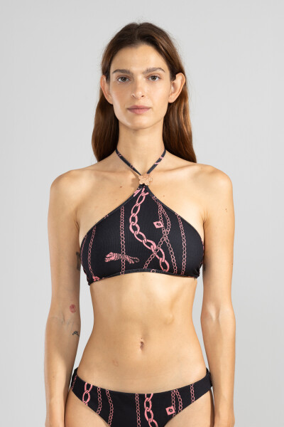 FLOWER TOP Chain Gang Black