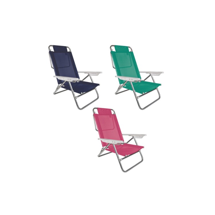 SILLA ALUMINIO 6 POSICIONES SUMMER MULTICOLOR