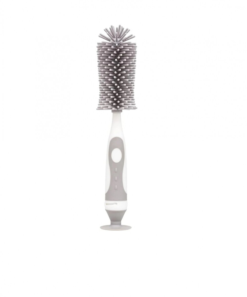 Cepillo limpia biberon BUBA silicona - gris 