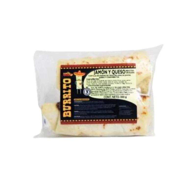Burritos Jamón y Queso - 300 gr Burritos Jamón y Queso - 300 gr