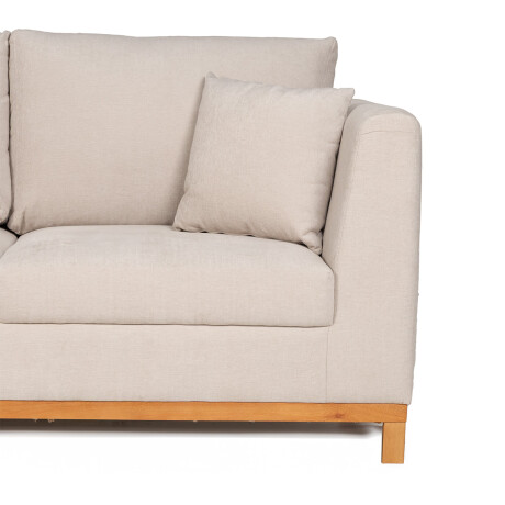 Rinconera Belfast - Tela Microfibra - Chaise izquierdo 2203 (Beige)